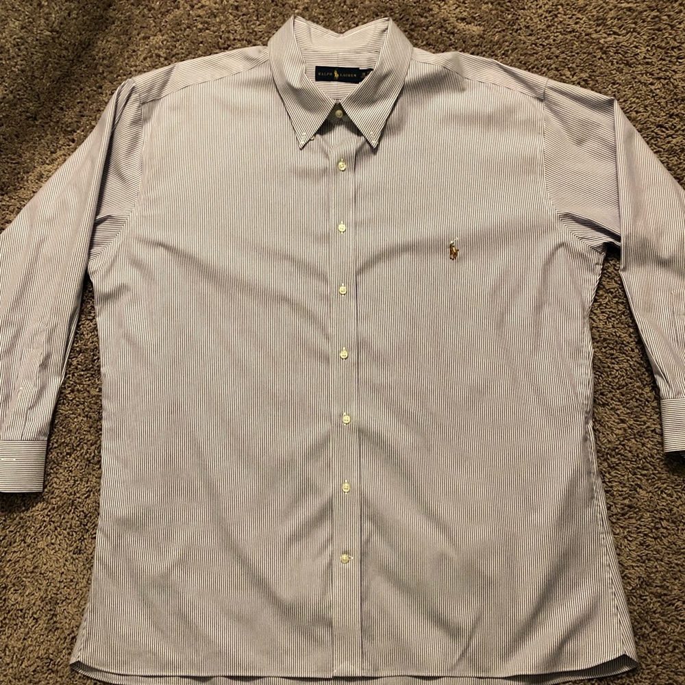 Ralph Lauren Long Sleeve Button Down Oxford Classic Fit 20-34/35